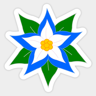 Poinsettia Sticker